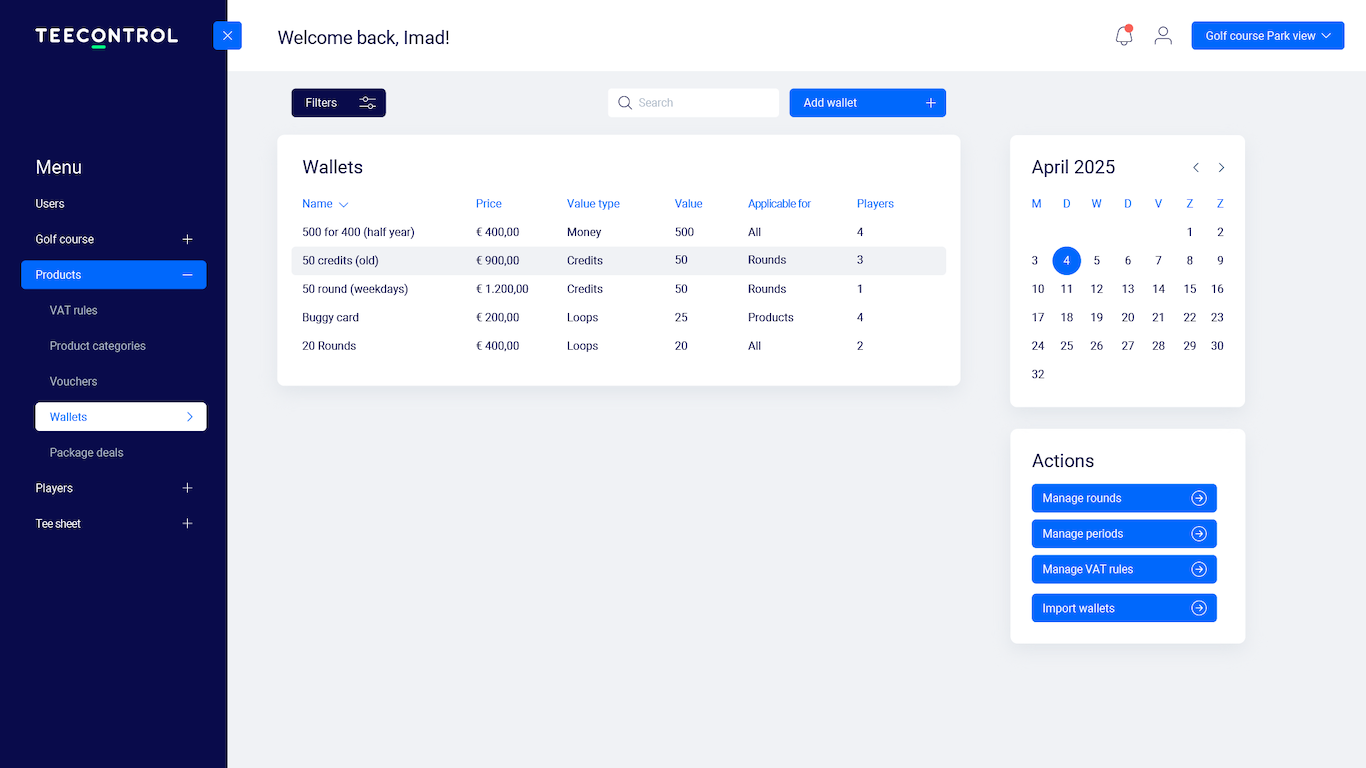 Monthly updates